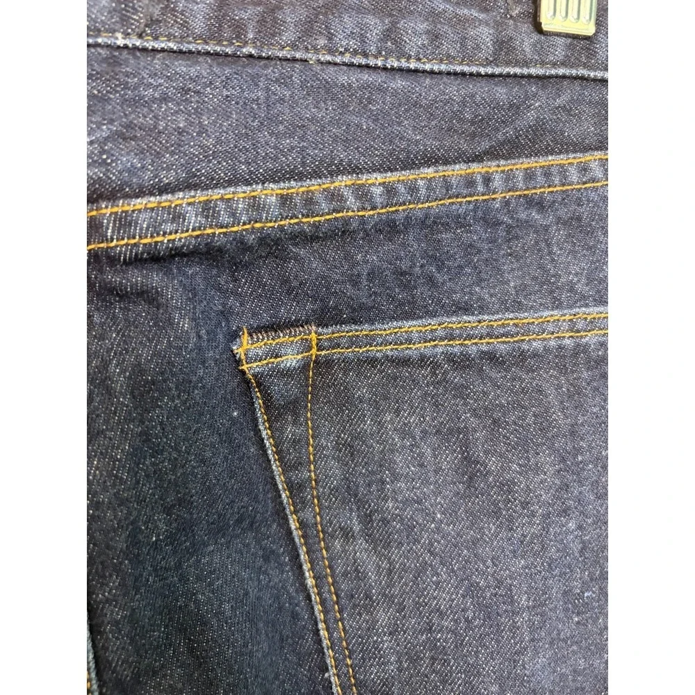 Sid Mashburn Jeans Mens 32x32 Dark Wash Blue Slim Straight Made In USA Cone Mill